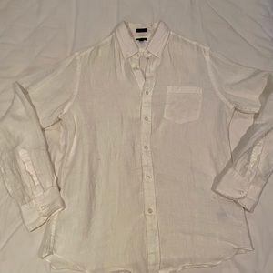 J Crew White Button Up Shirt
